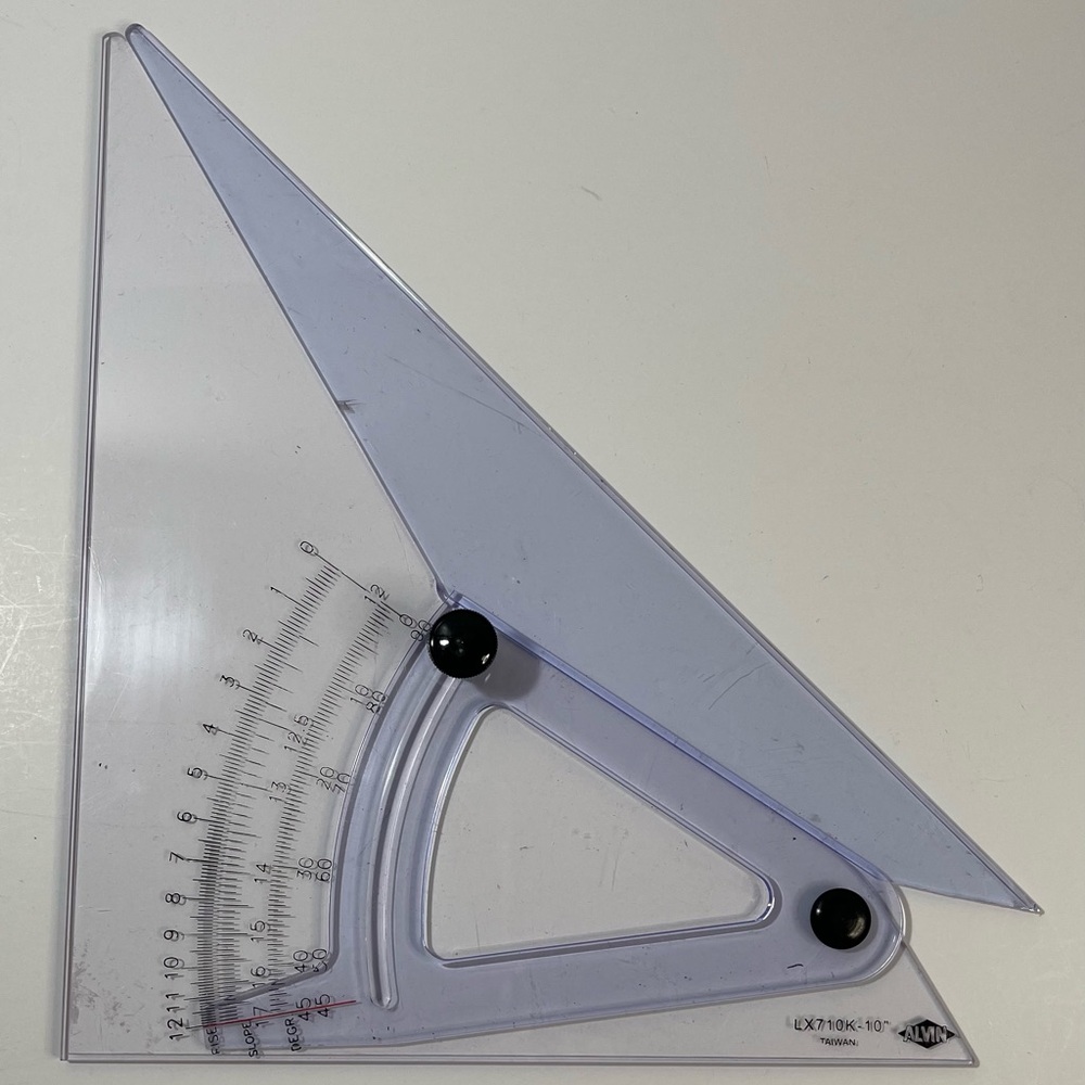 Alvin Adjustable Triangle Computing Trig-Scale (LX710K)